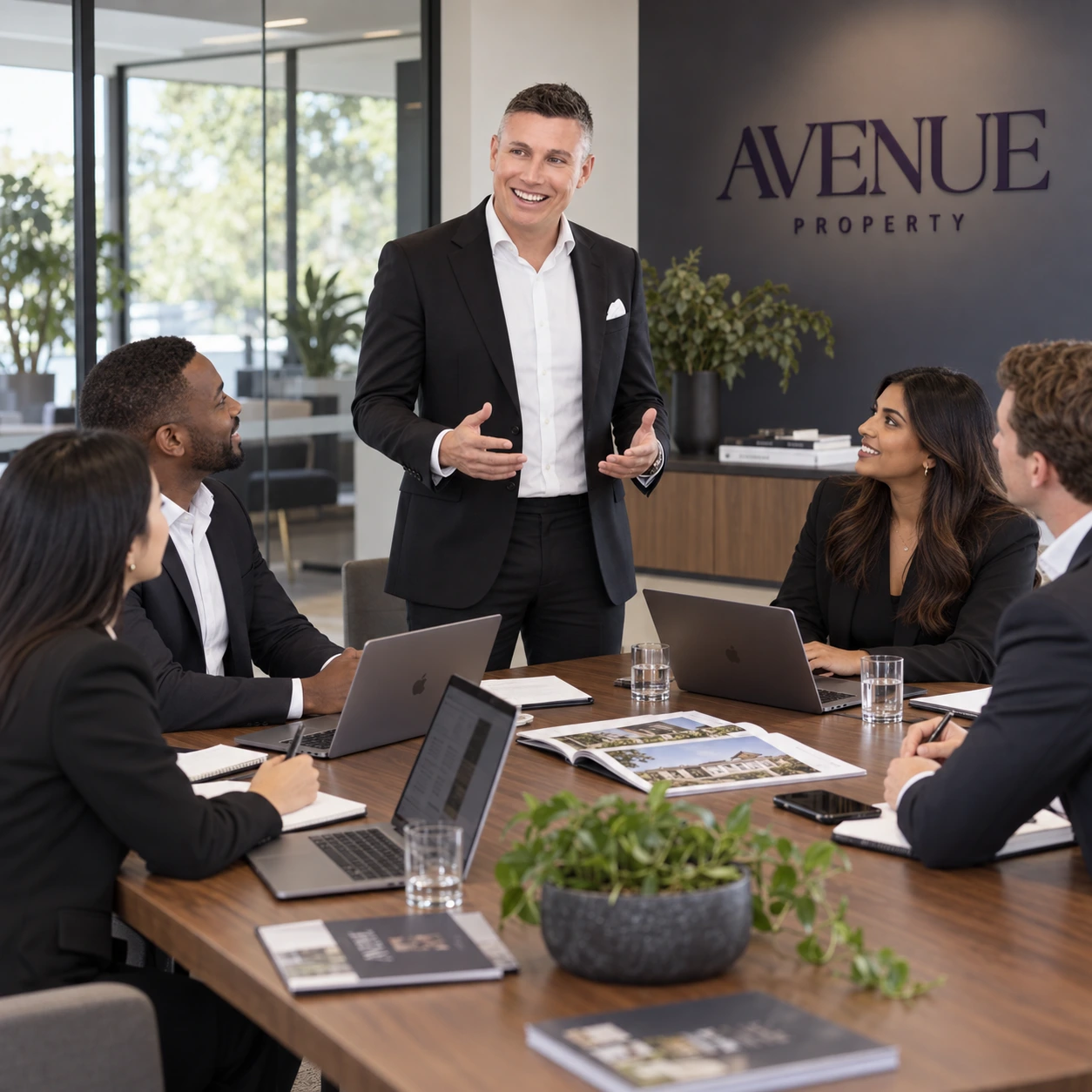 Chris and the Avenue team — illustrative photograph